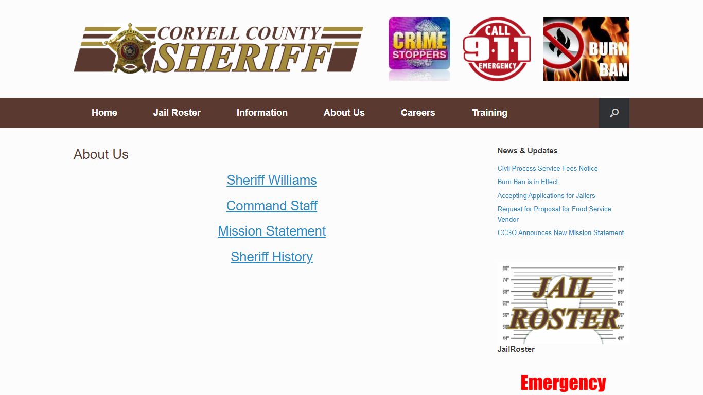 About Us – Coryell County Sheriff