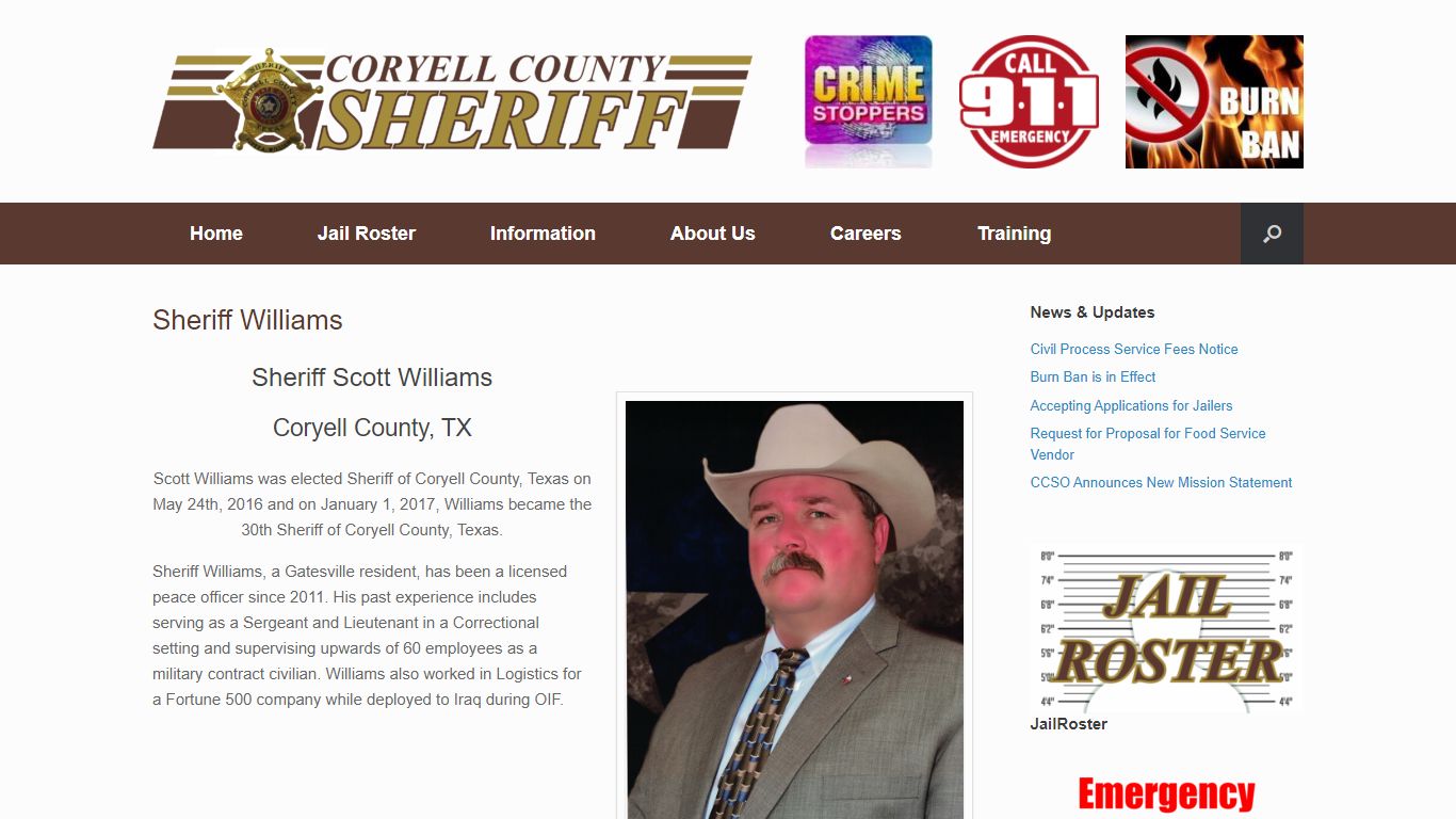 Sheriff Williams – Coryell County Sheriff